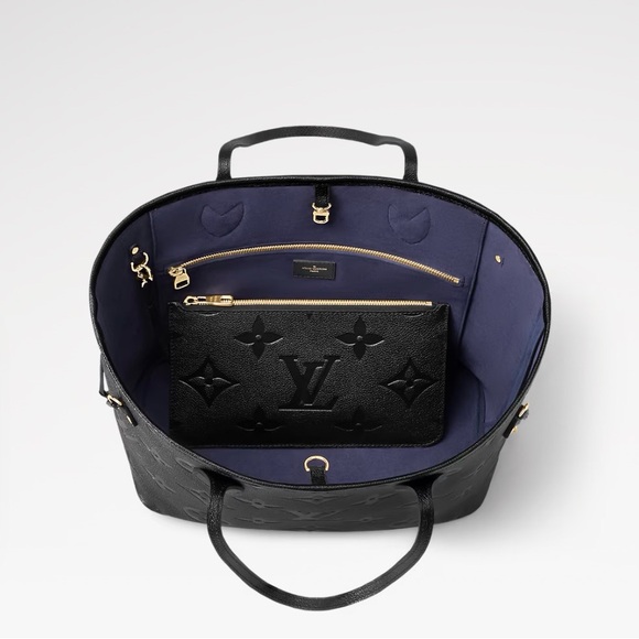 Louis Vuitton Handbags - Louis Vuitton Black and Blue Tote Bag